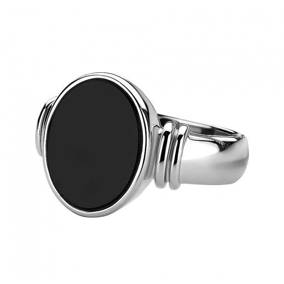 Ringen Mostert Huiscollectie | Stijlvolle Zilveren Onyx Ring