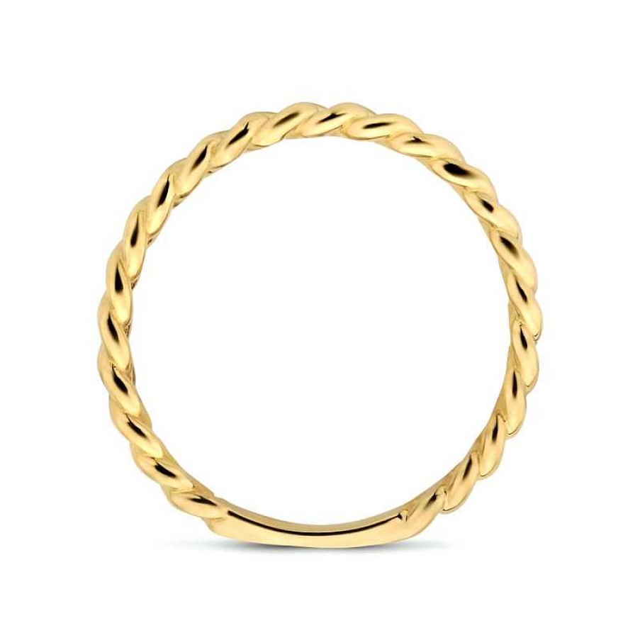 Ringen Mostert Huiscollectie | Gouden Ring Met Schakelmotief 3 Mm