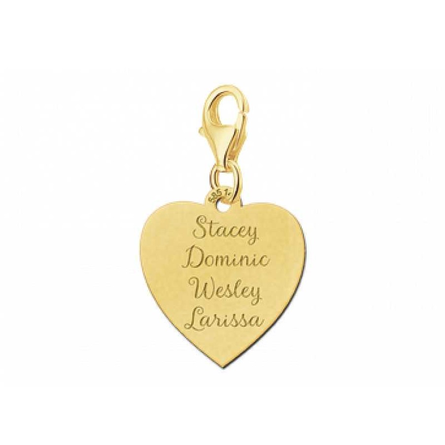 Bedels Names4ever | Gouden Bedel Hart Met Vier Namen Names4Ever