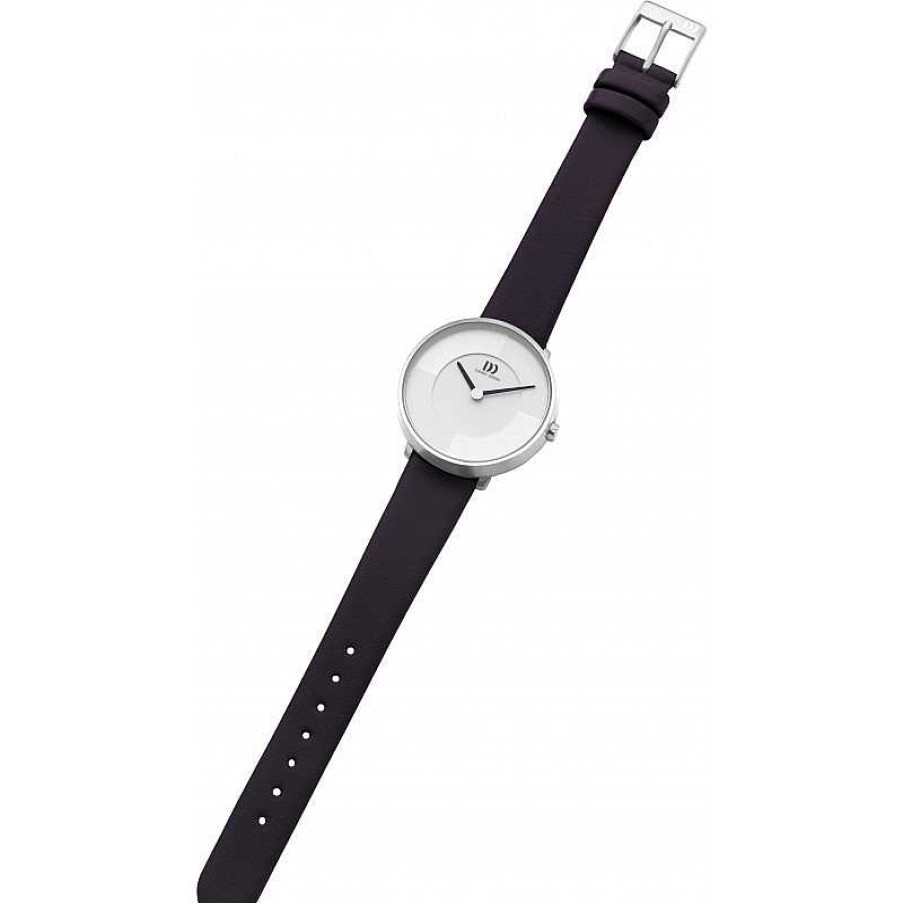 Horloges Danish Design | Danish Design Frihed Align Iv21Q1283 - Dameshorloge Zilverkleurig 36 Mm Met Leren Band