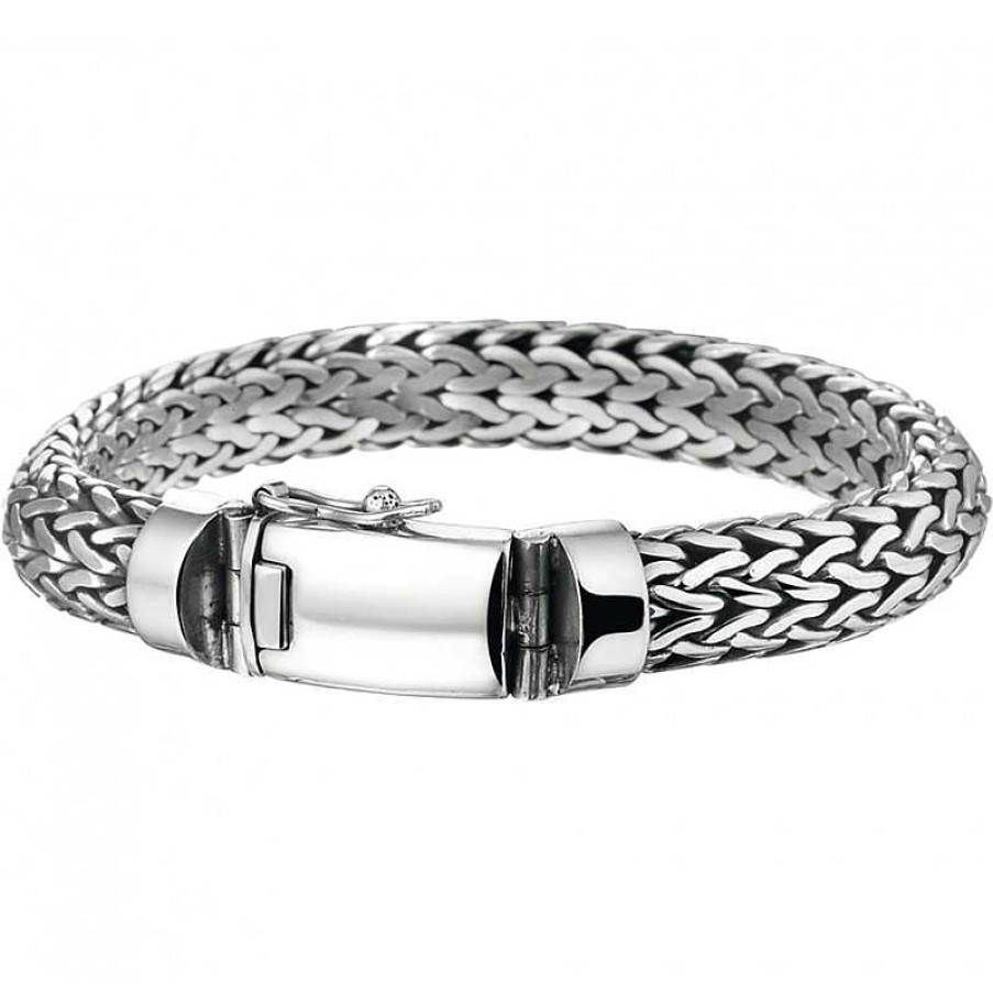 Armbanden Mostert Huiscollectie | Schakelarmband Fantasie Schakel Van Zilver 10 Mm