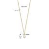 Kettingen Mostert Huiscollectie | Gouden Ketting Met Zoetwaterparel 1.1 Mm - Lengte 40 - 42 - 44 Cm