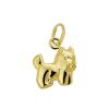 Hangers Mostert Huiscollectie | 14-Karaat Gouden Hanger Met Schnauzer Hond - 10 X 9 Mm