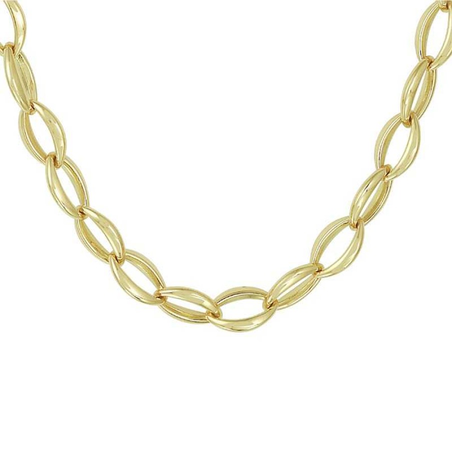 Kettingen Mostert Huiscollectie | Gouden Schakelketting Anker 8.8 Mm - Lengte 45 Cm