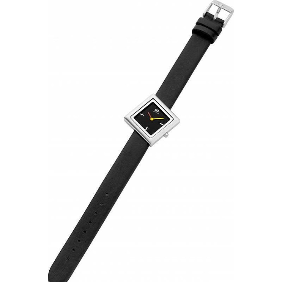 Horloges Danish Design | Danish Design Frihed Tilt Iv13Q1286 - Dameshorloge Zilverkleurig 27 Mm Met Leren Band