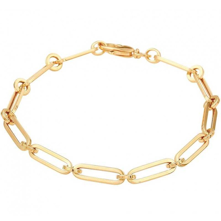 Armbanden Mostert Huiscollectie | Gouden Armband Ankerschakel 4.5 Mm