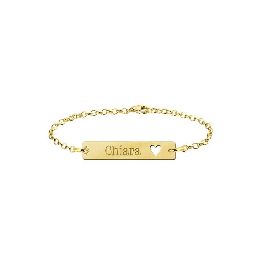 Armbanden Names4ever | Gouden Armband Met Naam Hart Names4Ever