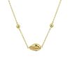 Kettingen Mostert Huiscollectie | Gold Plated Ketting Met Schelp - Lengte 41 + 4 Cm