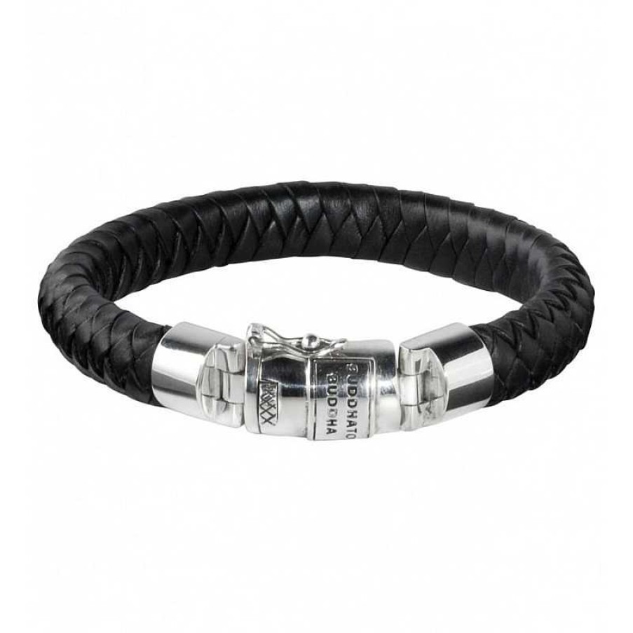 Armbanden Buddha to Buddha | Buddha To Buddha 544Bl Armband Ben Leather Black