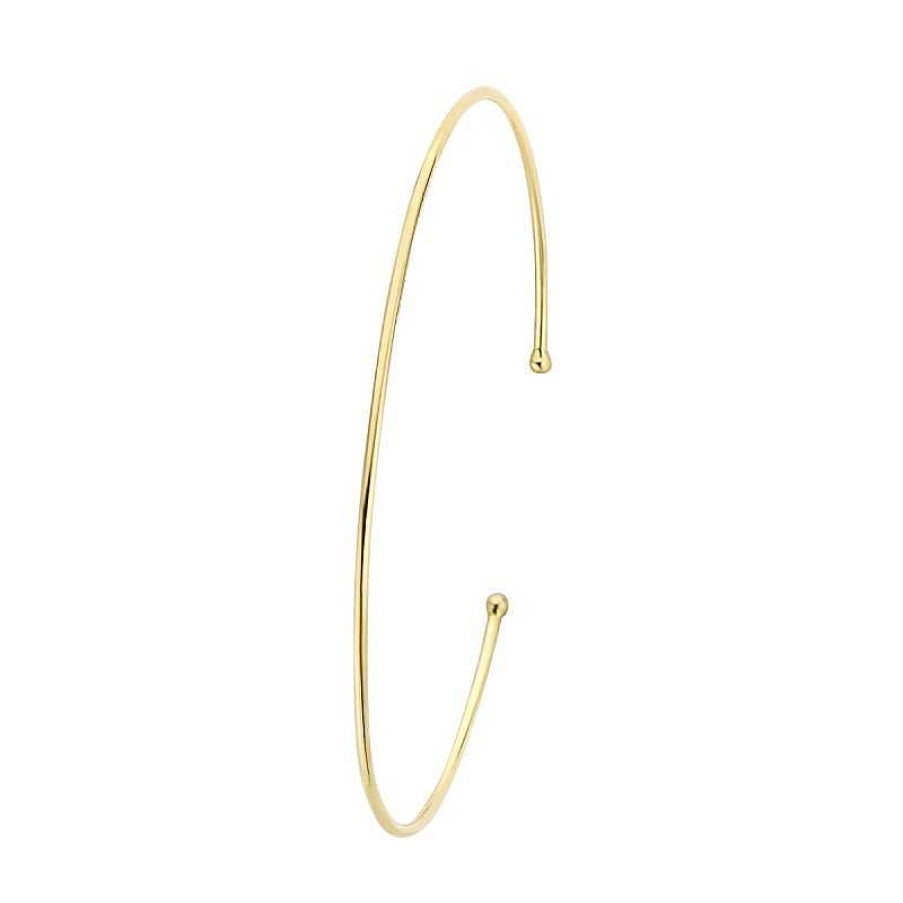 Armbanden Mostert Huiscollectie | 14-Karaat Gouden Spang Armband 1.2 Mm Breed - Diameter 60 Mm.