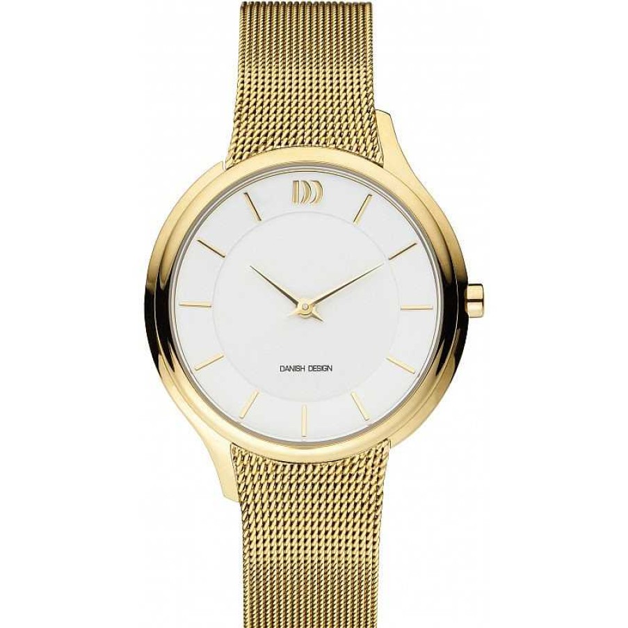 Horloges Danish Design | Danish Design Tidl S Funen Iv05Q1194 - Dameshorloge Goudkleurig 33 Mm