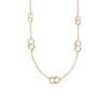 Kettingen Mostert Huiscollectie | Gold Plated Ketting Met Open Rondjes - Lengte 45 + 4 Cm