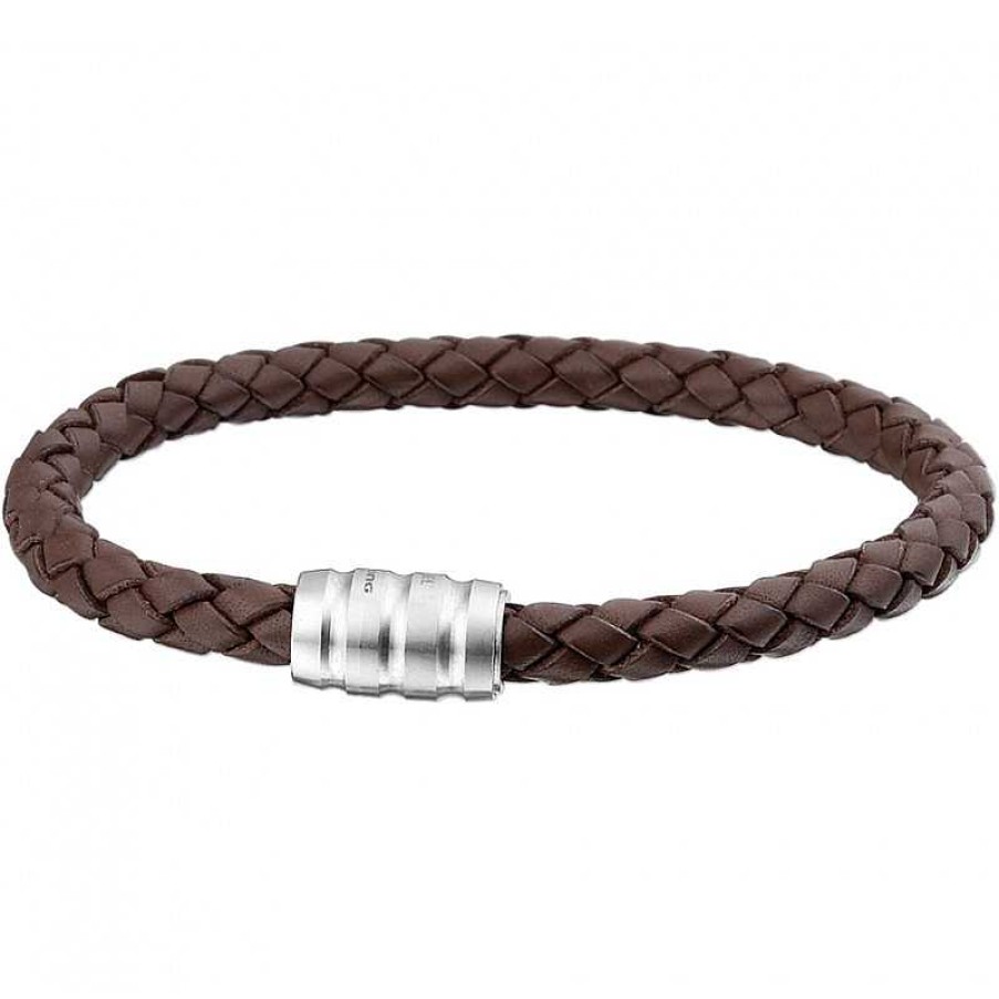 Armbanden Mostert Huiscollectie | Bruin Lederen Armband Voor Heren