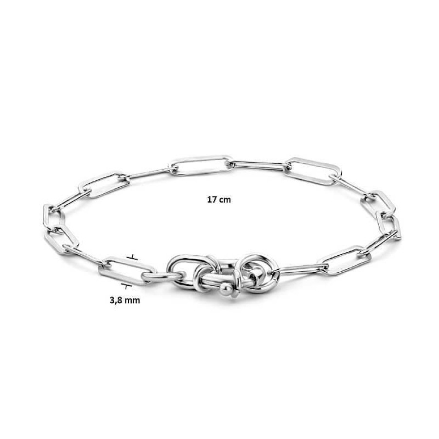 Armbanden Mostert Huiscollectie | Zilveren Closed Forever Armband 3.8 Mm - Lengte 17 Cm