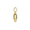 Hangers Mostert Huiscollectie | 14-Karaat Gouden Hanger Met Saffier 0.62 Crt - 12 X 6 Mm