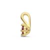 Hangers Mostert Huiscollectie | Gold Plated Geboortesteen Hanger Met Smaragd - Mei