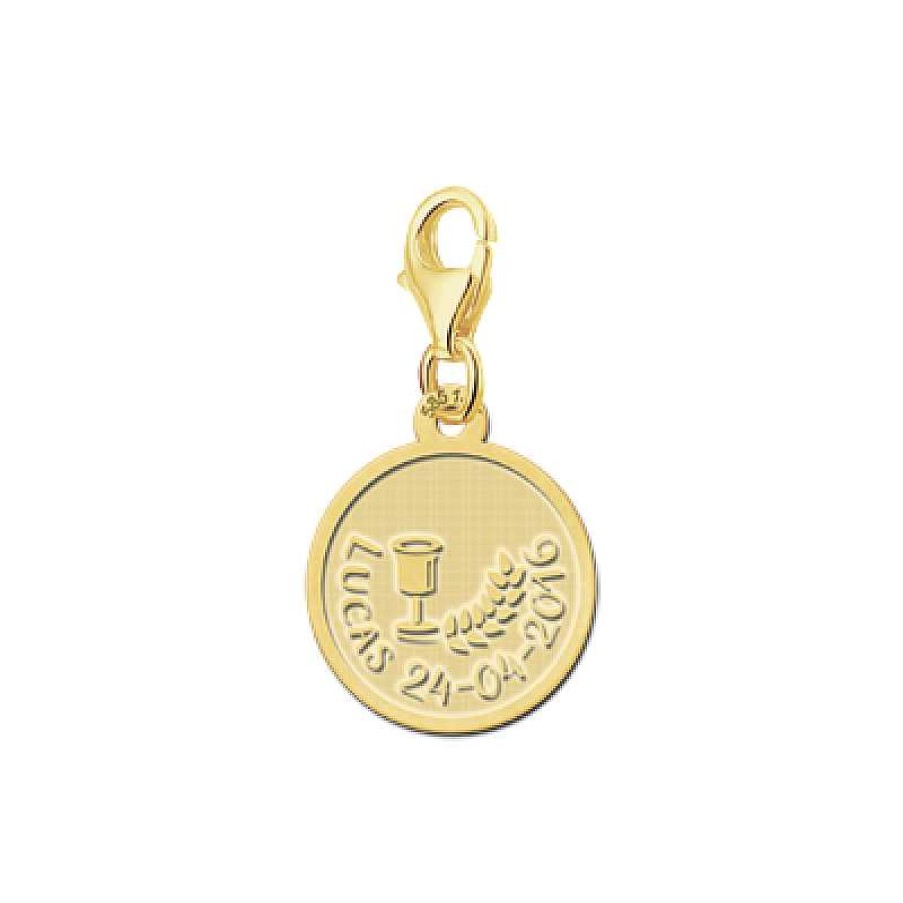 Bedels Names4ever | Gouden Bedel Rond Communie Names4Ever