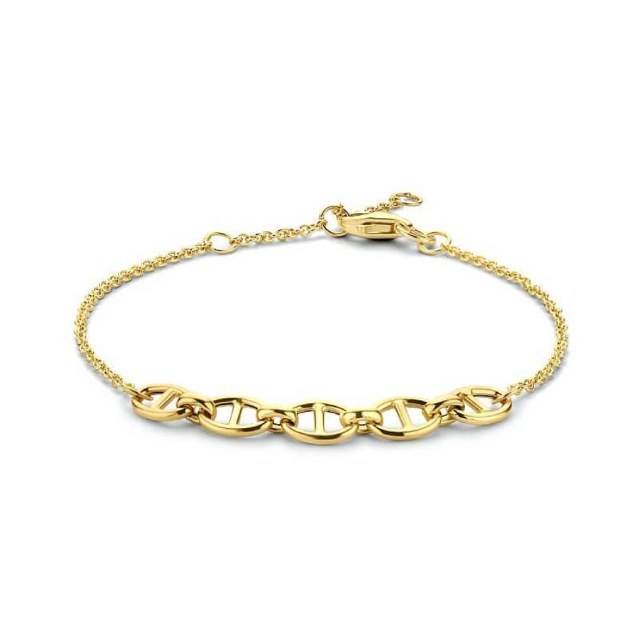 Armbanden Mostert Huiscollectie | Gouden Armband Met Ankerschakel 5.6 Mm