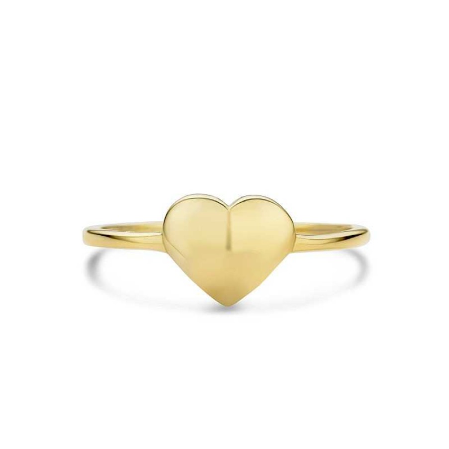 Ringen Mostert Huiscollectie | 14-Karaat Gouden Ring Met Hartje