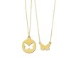 Hangers Shapes & Lines | Gouden Vlinder Ketting Set