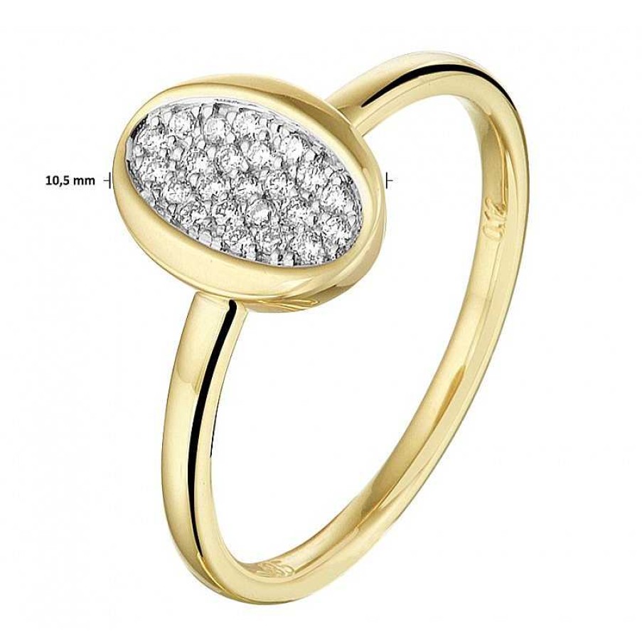 Ringen Mostert Huiscollectie | Gouden Ring Diamant 0.12 Crt