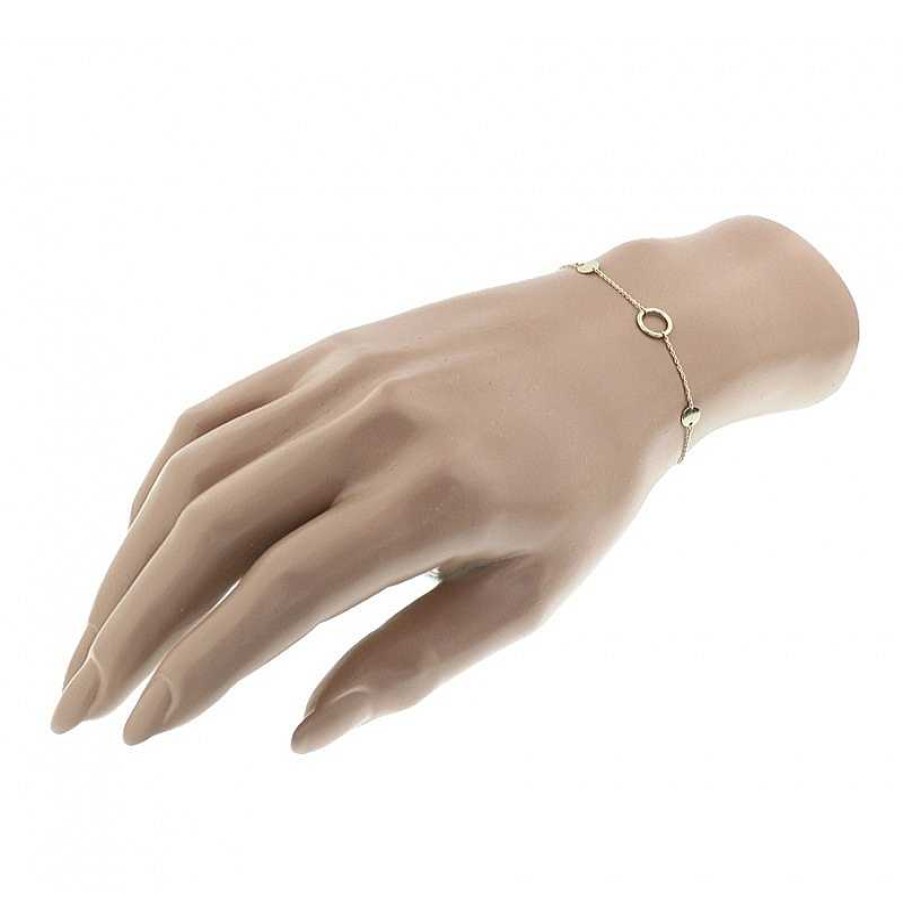 Armbanden Mostert Huiscollectie | Dun Gouden Armbandje Met Cirkel