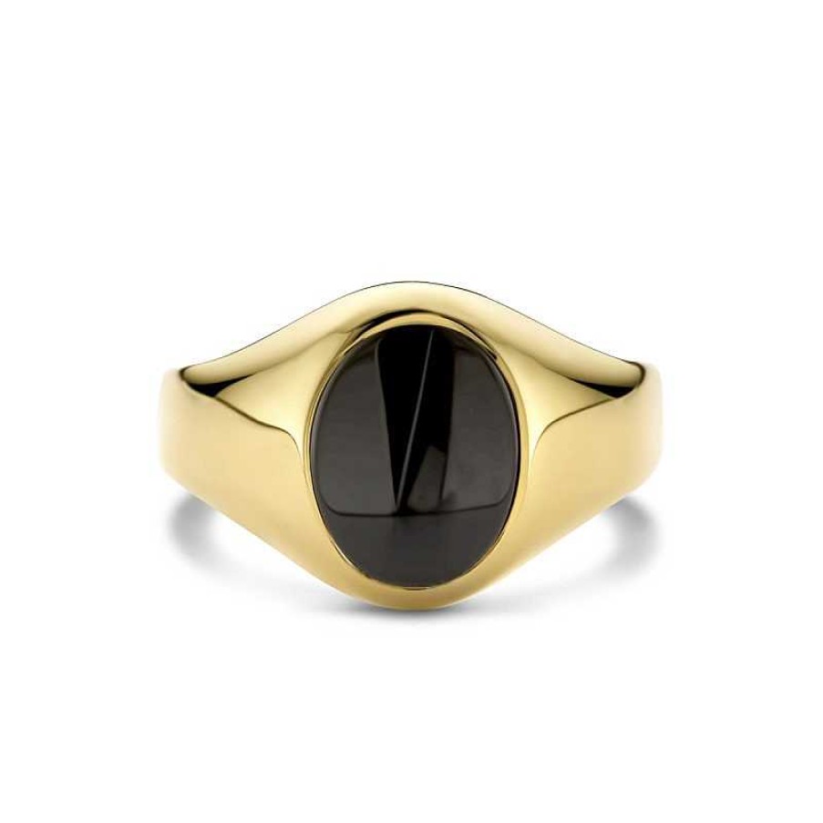 Ringen Mostert Huiscollectie | 14-Karaat Ring Met Onyx 1.00 Crt