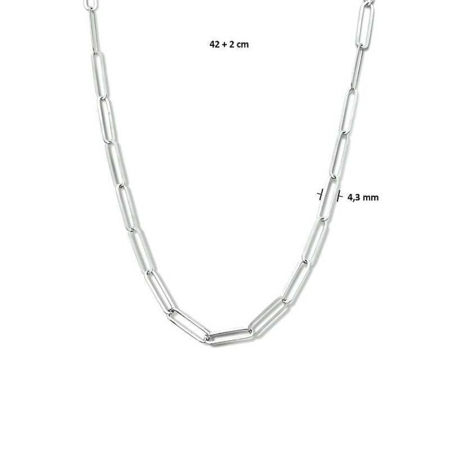 Kettingen Mostert Huiscollectie | Paperclip Ketting 4.3 Mm Massief